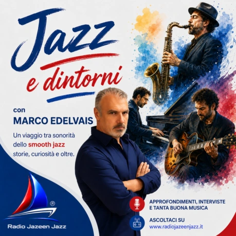 logo ufficiale di marco edelvais su radio jazeen jazz